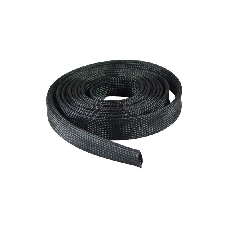 PVC black 10mm braided sleeving 1m, ALEWINGS